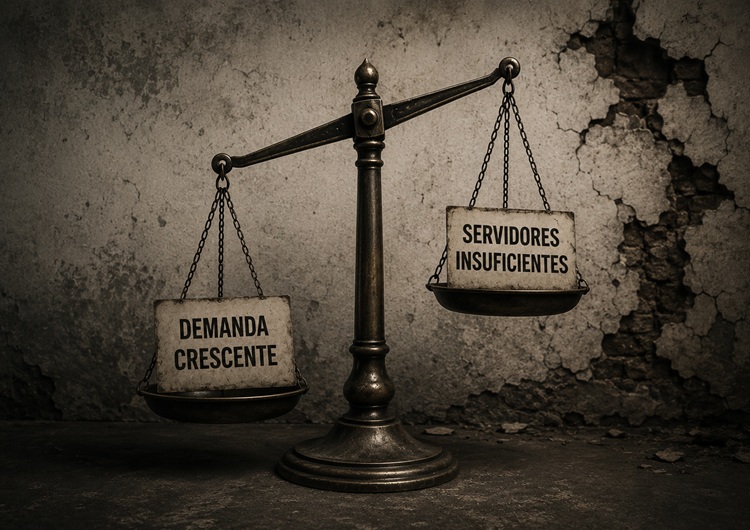 Justica sobrecarga servidores TJSE